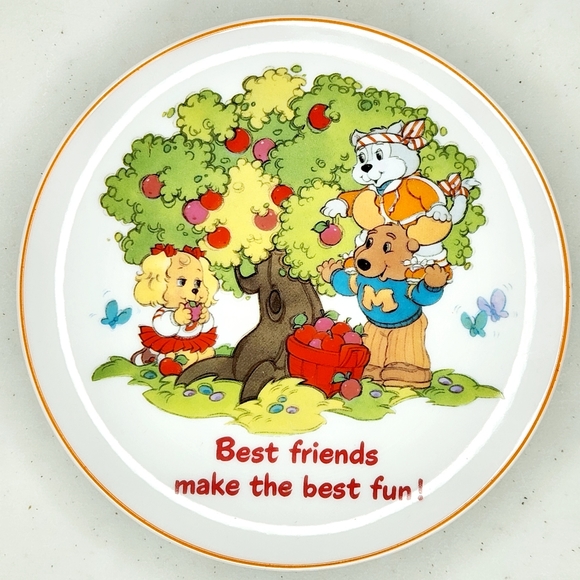 Vintage Get Along Gang "Best Friends Make The Best Fun!" Collectors Plate - Picture 1 of 3